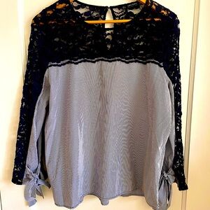 Zara elegant blouse in navy color